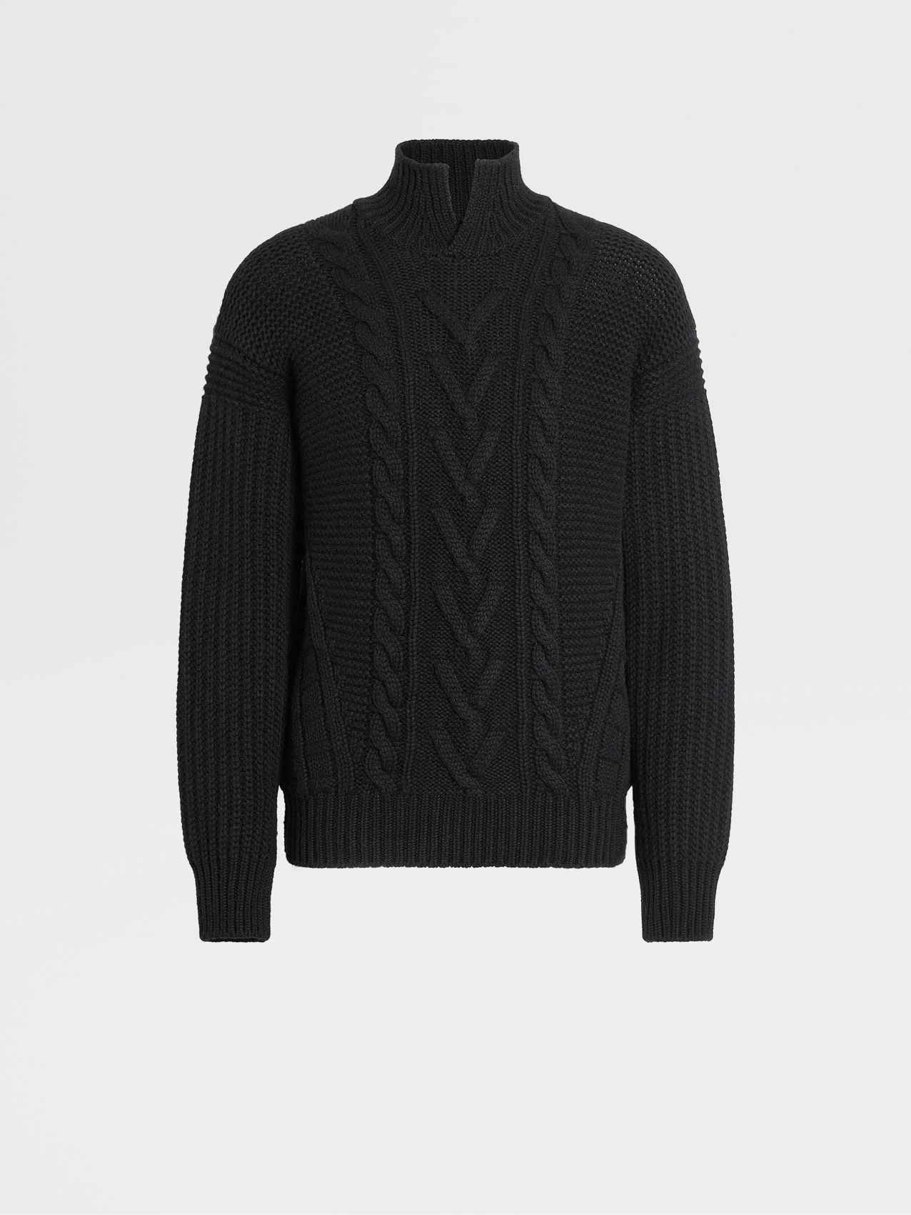 Cuello Alto en Oasi Cashmere Color Negro